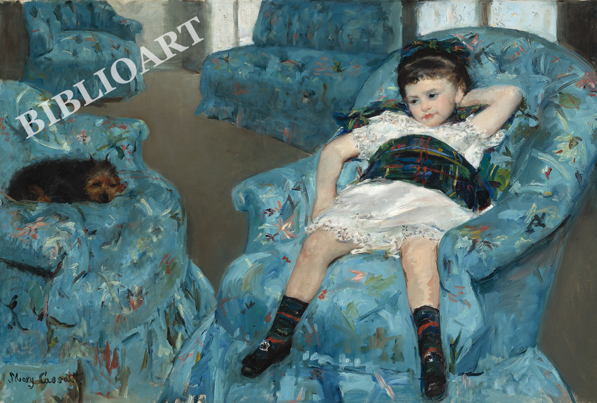 ruI|-JTbg-Little Girl in a Blue Armchair