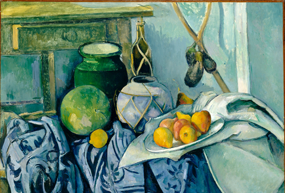 ruI|-ZUk-Still Life with a Ginger Jar and Eggplants