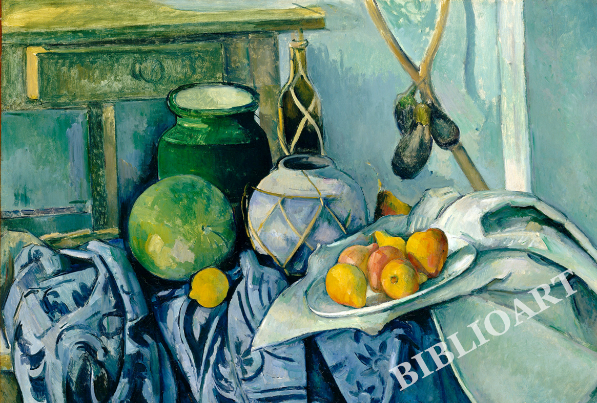 ruI|-ZUk-Still Life with a Ginger Jar and Eggplants