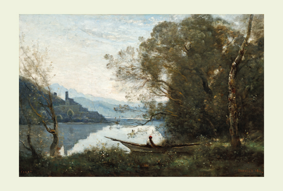 R[-The Moored Boatman: Souvenir of an Italian Lake