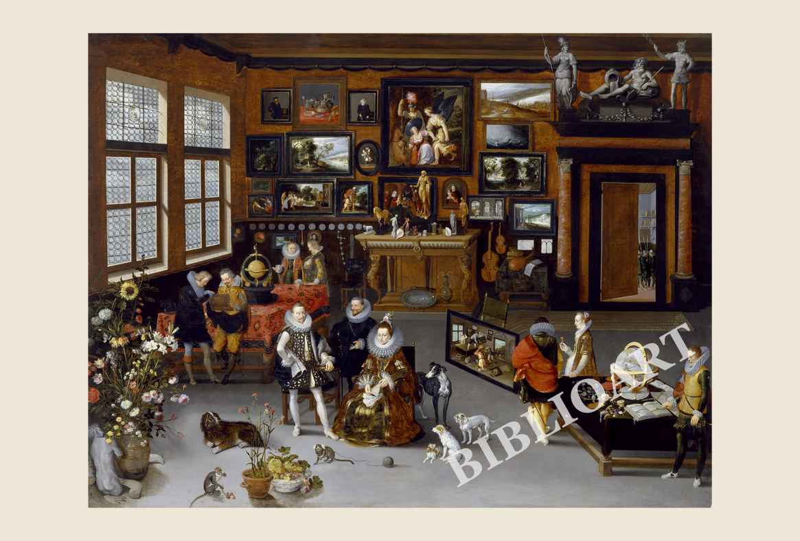 Eu[Qij-The Archdukes Albert and Isabella Visiting a Collector's Cabinet