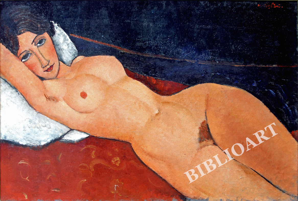 ruI|-fBA[j-Female Nude Reclining on a White Pillow