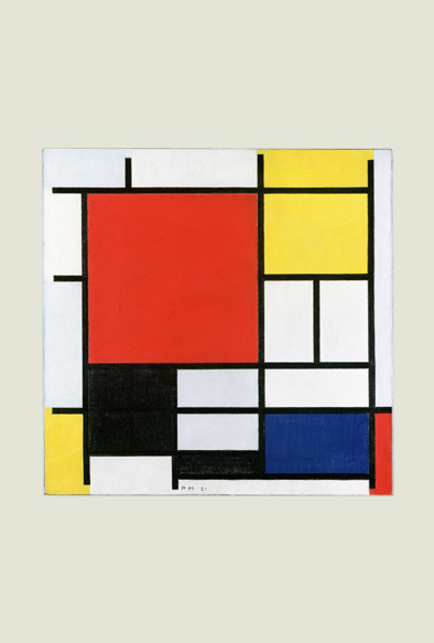 モンドリアン-Composition with Red, Yellow, Blue, and Blac
