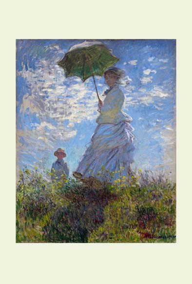 ruI|-l-A woman with a Parasol-Madame Monet
& his son