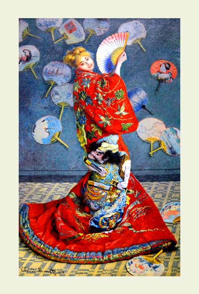 ruI|-l-Madame Monet in a Japanese kimono