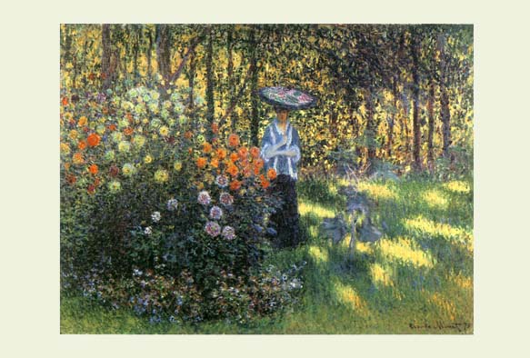ruI|-l-A woman with a parasol in the garden at Argenteuil