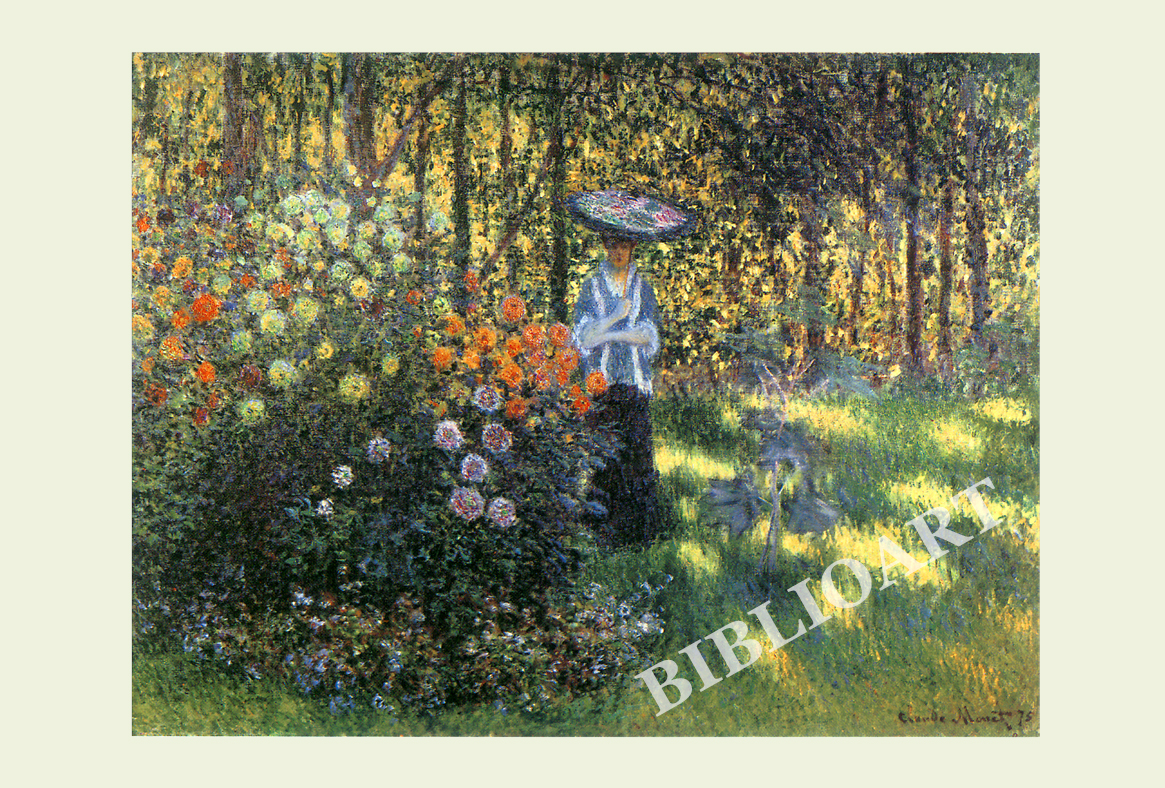 ruI|-l-A woman with a parasol in the garden at Argenteuil