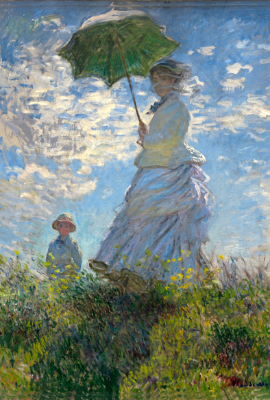 ruI|-l-Woman with a Parasol - Madame Monet and Her Son(1875j