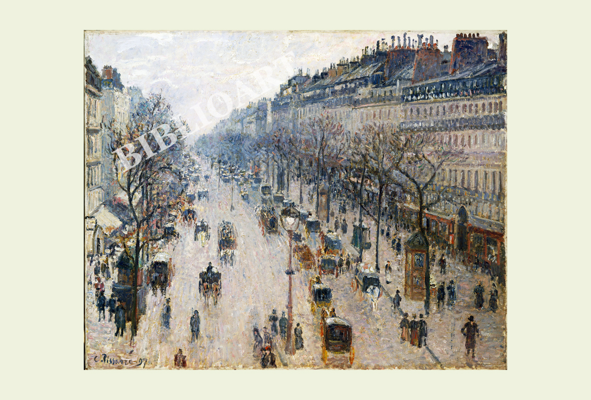 ruI|-sT-The Boulevard Montmartre on a WinterMorning