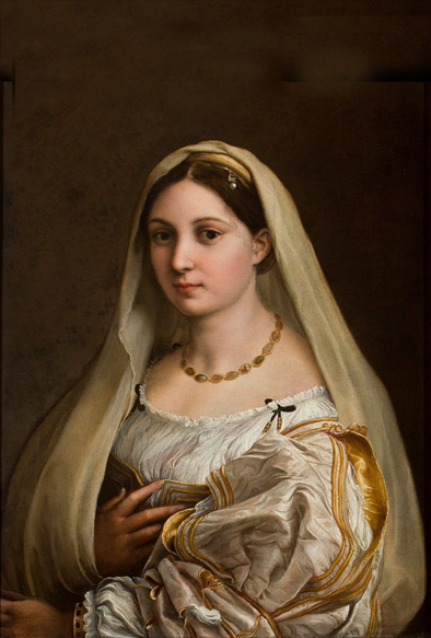 ラファエロ-Woman with a veil