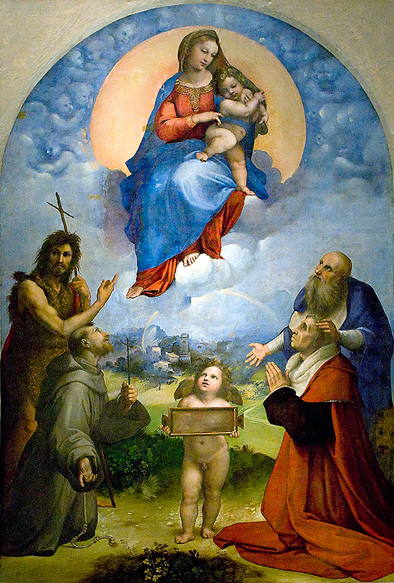 ラファエロ-Madonna of Foligno
