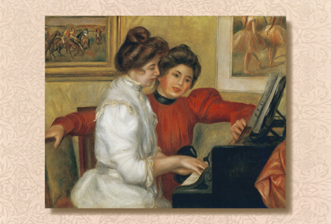 ruI|-m[-Yvonne and Christine Lerolle Playing the Piano