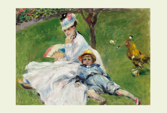 ルノワール-Madame Monet and Her Son