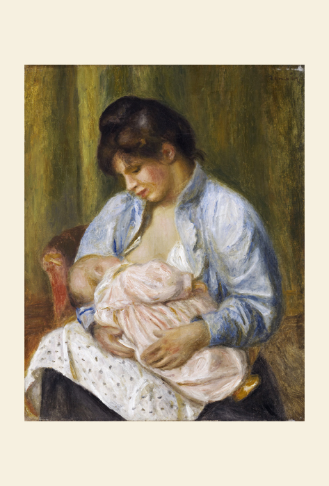 ルノワール-A Woman Nursing a Child