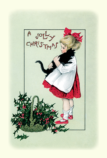 ビブリオポリ-クリスマスカード-黒猫