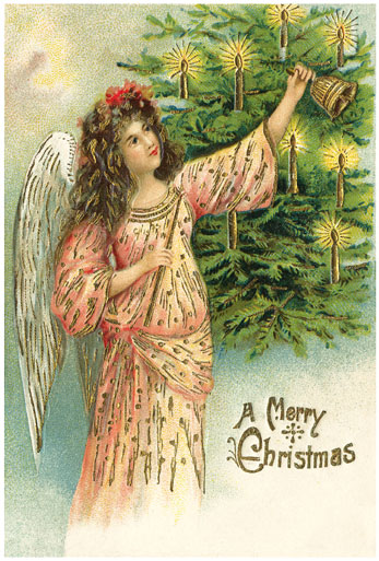 クリスマスカード−天使